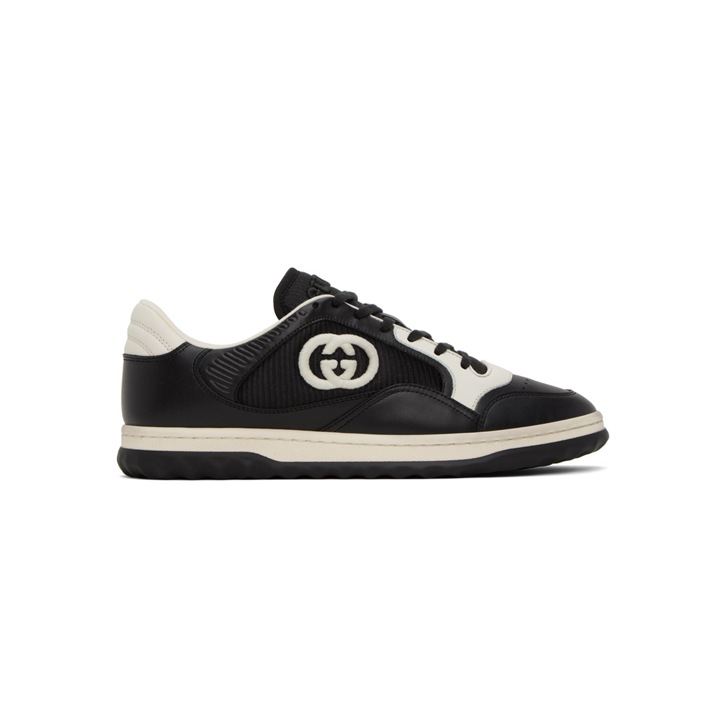 GUCCI BLACK INTERLOCKING G SNEAKERS